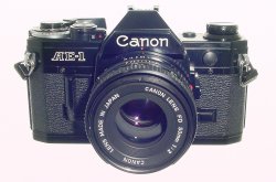 Canon AE-1 35mm SLR Film Manual Camera with Canon 50mm F/1.8 FD Lens