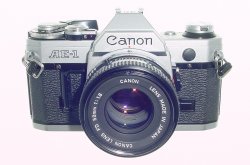 Canon AE-1 35mm SLR Film Manual Camera with Canon 50mm F/1.8 FD Lens