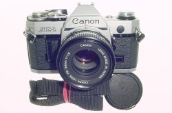 Canon AE-1 35mm SLR Film Manual Camera with Canon 50mm F/1.8 FD Lens