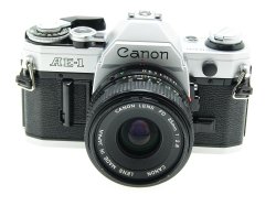 Canon AE-1 35mm SLR Film Manual Camera with Canon 35mm F/3.5 FD Lens