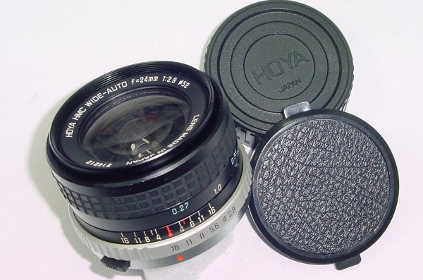 HOYA 24mm F/2.8 HMC WIDE-AUTO Manual Focus Wide Angle Lens For Olympus OM