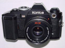 Konia FS-1 35mm Film SLR Manual Camera + HEXANON 40mm F/1.8 AR Lens