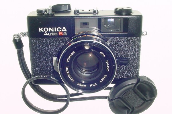 KONICA Auto S3 35mm film Rangefinder Manual Camera with 38mm F/1.8 Lens