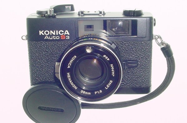 Konica Auto S3 35mm film Rangefinder Manual Camera with 38mm F/1.8 Lens