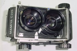 MAMIYA C220 Professional Medium Format 120 Film Camera with 65/3.5 Blue dot Lens