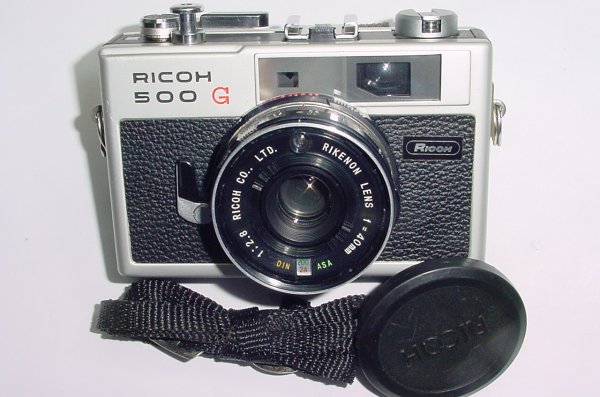 RICOH 500 G Rangefinder 35mm Film Camera with 40mm F/2.8 Lens