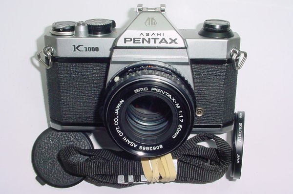 Pentax K1000 35mm Film SLR Manual Camera + Pentax-M 50mm F/1.7 SMC Lens