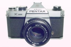 Pentax K1000 35mm Film SLR Manual Camera + Pentax-M 50mm F/1.7 SMC Lens