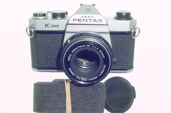 Pentax K1000 35mm Film SLR Manual Camera + Pentax-M 50mm F/1.7 SMC Lens