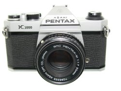 Pentax K1000 35mm Film SLR Manual Camera + Pentax-M 50mm F/1.7 SMC Lens