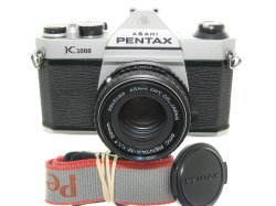 Pentax K1000 35mm Film SLR Manual Camera + Pentax-M 50mm F/1.7 SMC Lens