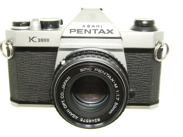 Pentax K1000 35mm Film SLR Manual Camera + Pentax-M 50mm F/1.7 SMC Lens