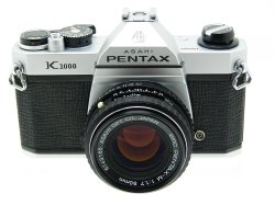 Pentax K1000 35mm Film SLR Manual Camera + Pentax-M 50mm F/1.7 SMC Lens