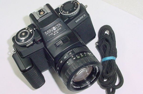 MINOLTA 110 ZOOM MARK II SLR 110mm Film Camera with 25-67mm MACRO Zoom Lens