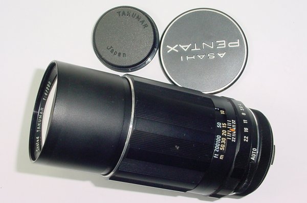 Pentax Takumar 200mm F/4 Asahi SMC Telephoto M42 Screw Mount Lens