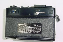 minolta HI-MATIC E 35mm Film Rangefinder Manual Camera ROKKOR-QF 40mm F/1.7 Lens
