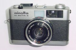 minolta HI-MATIC G 35mm Film Compact Camera ROKKOR 38mm F/2.7 Lens