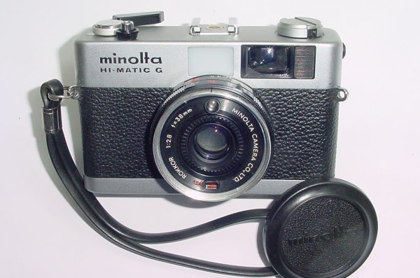 minolta HI-MATIC G 35mm Film Compact Camera ROKKOR 38mm F/2.7 Lens