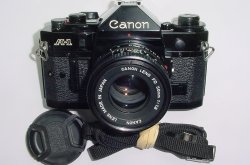 Canon A-1 35mm SLR Film Manual Camera with Canon 50mm F/1.8 FD Lens