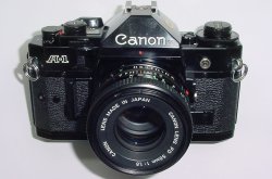 Canon A-1 35mm SLR Film Manual Camera with Canon 50mm F/1.8 FD Lens