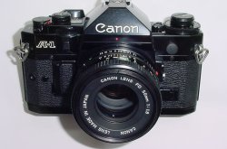 Canon A-1 35mm SLR Film Manual Camera with Canon 50mm F/1.8 FD Lens