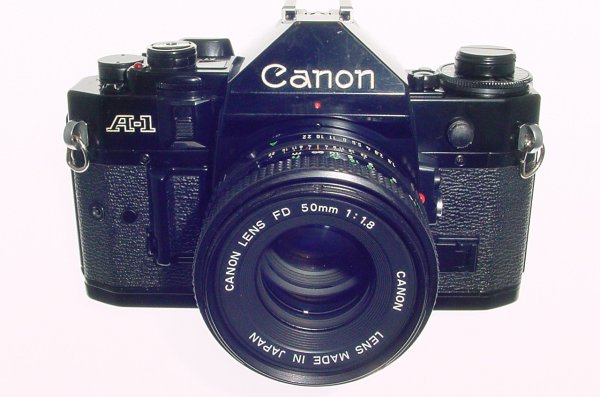 Canon A-1 35mm SLR Film Manual Camera with Canon 50mm F/1.8 FD Lens