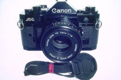 Canon A-1 35mm SLR Film Manual Camera with Canon 50mm F/1.8 FD Lens