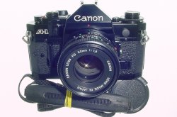 Canon A-1 35mm SLR Film Manual Camera with Canon 50mm F/1.8 FD Lens