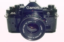 Canon A-1 35mm SLR Film Manual Camera with Canon 50mm F/1.8 FD Lens