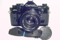 Canon A-1 35mm SLR Film Manual Camera with Canon 50mm F/1.8 FD Lens