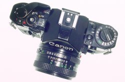 Canon A-1 35mm SLR Film Manual Camera with Canon 50mm F/1.8 FD Lens