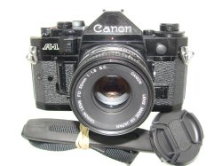 Canon A-1 35mm SLR Film Manual Camera with Canon 50mm F/1.8 FD Lens