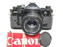Canon A-1 35mm SLR Film Manual Camera with Canon 50mm F/1.8 FD Lens