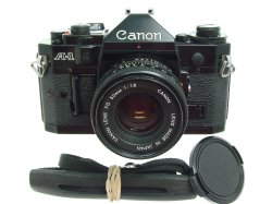 Canon A-1 35mm SLR Film Manual Camera with Canon 50mm F/1.8 FD Lens