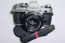 Canon AE-1 35mm SLR Film Manual Camera with Canon 50mm F/1.8 FD Lens