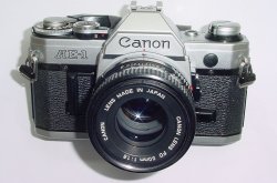 Canon AE-1 35mm SLR Film Manual Camera with Canon 50mm F/1.8 FD Lens
