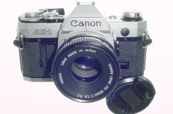 Canon AE-1 35mm SLR Film Manual Camera with Canon 50mm F/1.8 FD Lens