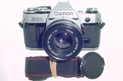 Canon AE-1 35mm SLR Film Manual Camera with Canon 50mm F/1.8 FD Lens