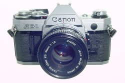Canon AE-1 35mm SLR Film Manual Camera with Canon 50mm F/1.8 FD Lens