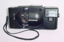 Olympus XA 35mm Film Rangefinder Camera with F.Zuiko 35mm F/2.8 Lens + A11 Flash