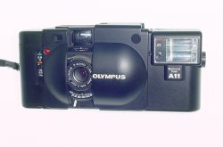 Olympus XA 35mm Film Rangefinder Camera with F.Zuiko 35mm F/2.8 Lens + A11 Flash