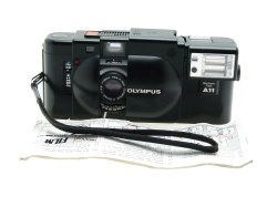 Olympus XA 35mm Film Rangefinder Camera with F.Zuiko 35mm F/2.8 Lens + A11 Flash