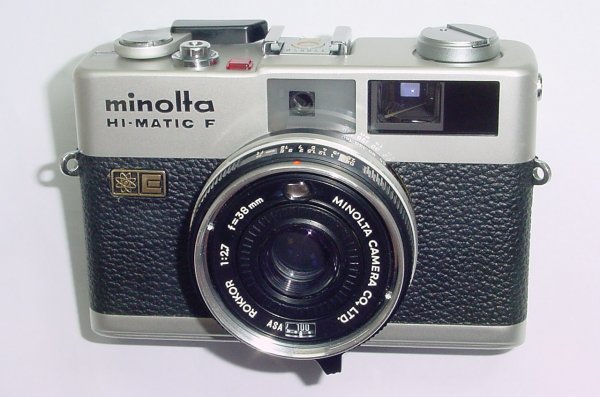 minolta HI-MATIC F 35mm Film Rangefinder Camera Minolta 38mm F/2.7 Lens