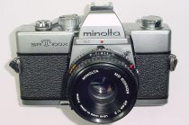 Minolta SRT100X 35mm Film SLR Manual Camera + MINOLTA 45mm F/2 MD Lens As MINT