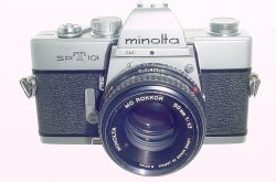 minolta SRT101 35mm Film Manual SLR Camera with Minolta 50/1.7 MD Lens