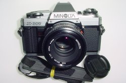 Minolta X-300 35mm Film SLR Manual Camera + Minolta 50mm F/1.7 MD Lens