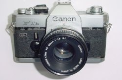 Canon FTb QL 35mm Film SLR Manual Camera with Canon 50mm F/1.8 FD S.C. Lens
