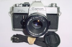 Canon FTb QL 35mm Film SLR Manual Camera with Canon 50mm F/1.8 FD S.C. Lens