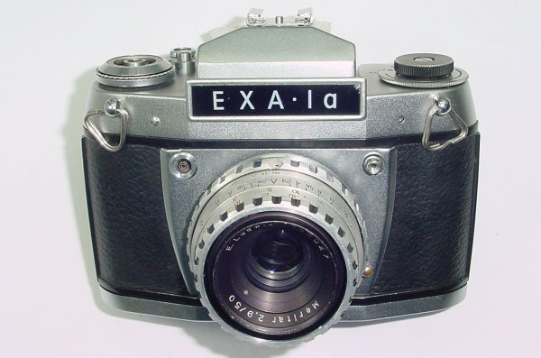 EXA I a 35mm Film Manual SLR Camera with Meritar 50mm F/2.9 E. Ludwig Lens