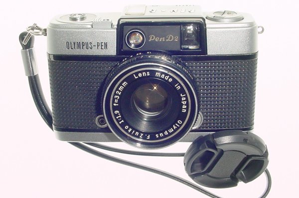 Olympus Pen D2 PEN-D 35mm Film Half Frame Manual Camera 3.2/1.9 F.Zuiko Lens